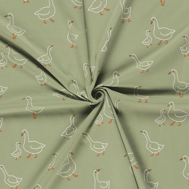 Cotton Jersey Goose family – reed,  image number 3