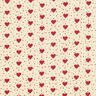 Coated Cotton Hearts – light beige/red,  thumbnail number 1