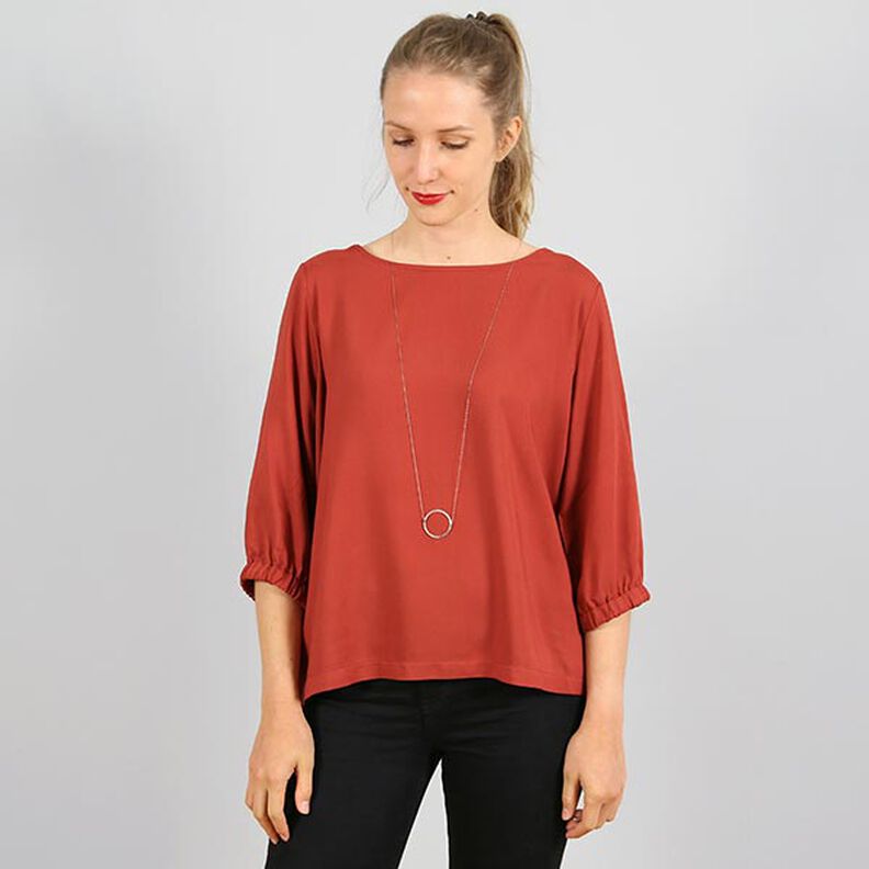 FRAU HOLLY - wide blouse with gathered sleeve hems, Studio Schnittreif  | XS -  XXL,  image number 3