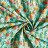 Cotton Poplin happy clay vegetables Digital Print – aqua blue,  thumbnail number 3