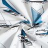 Decor Fabric Panama sailing ships – white/ocean blue,  thumbnail number 3