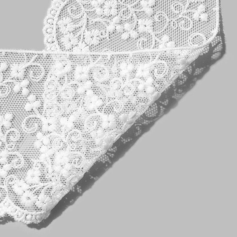 Tulle Lace [75mm] - white,  image number 2