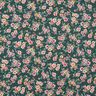 Coated Cotton romantic flowers – dark green,  thumbnail number 1