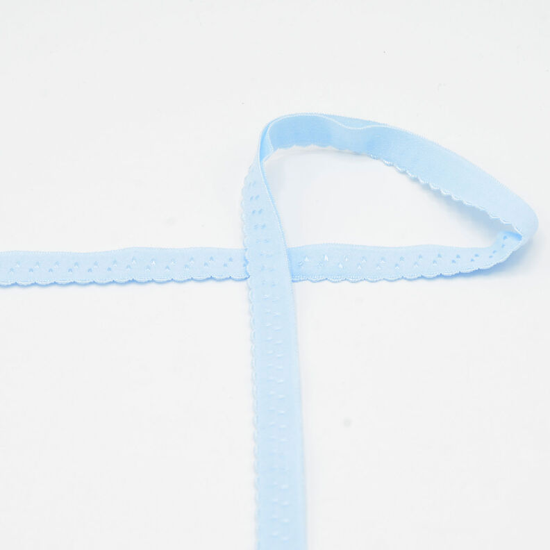 Elastic Edging Lace [20 mm] – light blue,  image number 1