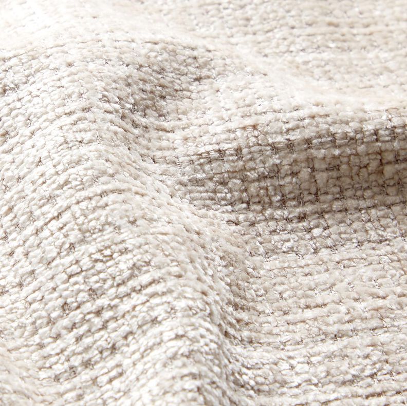 Upholstery Fabric Chenille Plain – almond,  image number 2