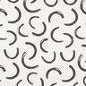 Decor Fabric Half Panama Abstract Arches – ivory/black,  thumbnail number 1