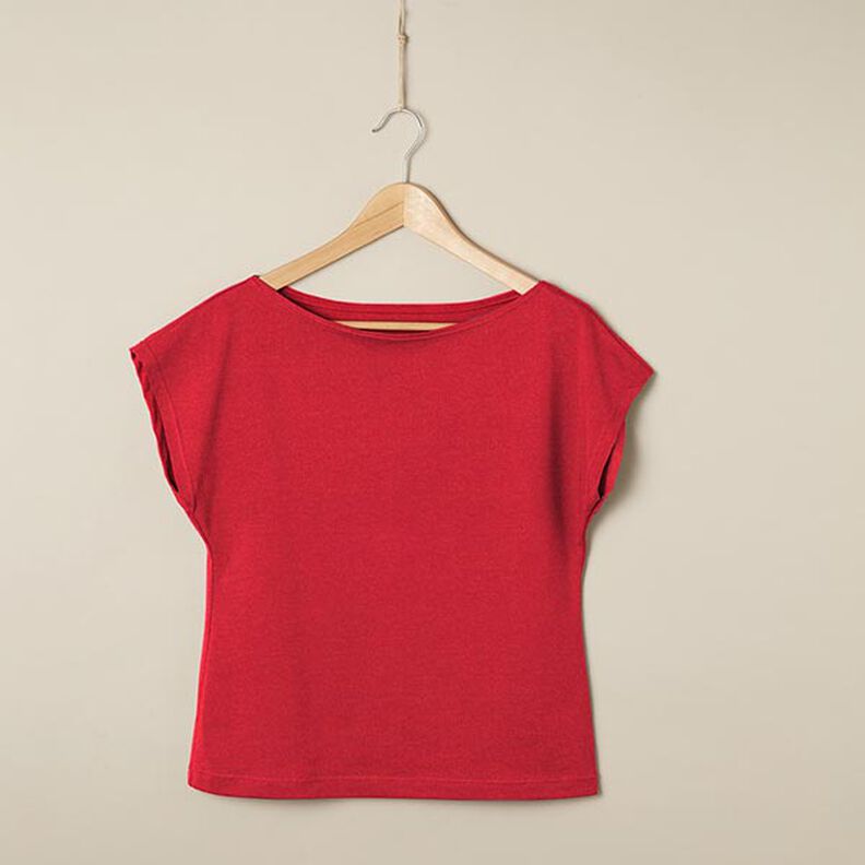 Plain Medium Cotton Jersey – red,  image number 6