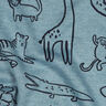Sweatshirt Fabric Safari Animals | by Poppy – dove blue/anthracite,  thumbnail number 2