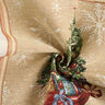 Decorative Panel Tapestry Fabric Fir Tree – carmine/light beige,  thumbnail number 3