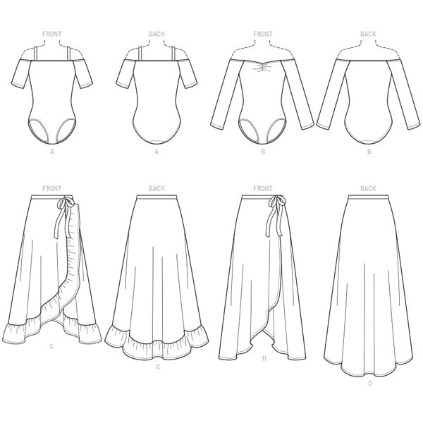 Bodysuits | Wrap Skirts, McCalls 7606 | L - XXL,  image number 11