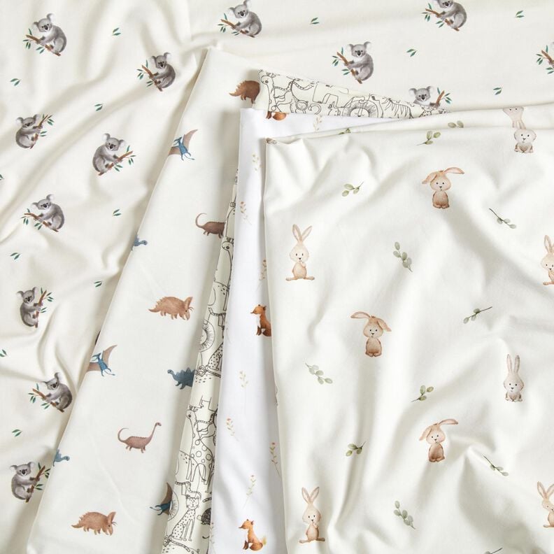 GOTS Cotton Jersey Koala Digital Print – ivory,  image number 5