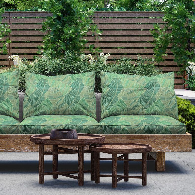 Outdoor Fabric Canvas leaf lines – green,  image number 7