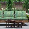Outdoor Fabric Canvas leaf lines – green,  thumbnail number 7