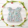 Double Gauze/Muslin apples dots flowers Digital Print – light blue,  thumbnail number 5