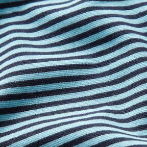 Ribbing Striped tubular fabric – sky blue/midnight blue, 