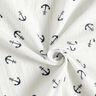 Double Gauze/Muslin Anchor – white/navy blue,  thumbnail number 3