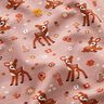 Cotton Jersey Deer in the meadow  – light dusky pink,  thumbnail number 2