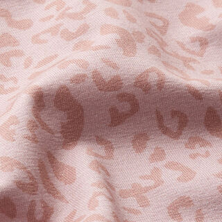 Leopard Print Cotton Jersey – light dusky pink, 