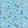 Cotton Jersey Ice Queen in the Forest | Disney – light blue,  thumbnail number 1