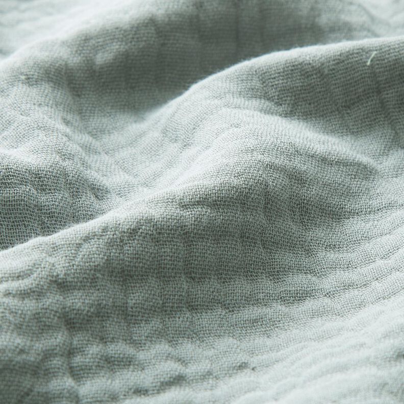 GOTS Triple-Layer Cotton Muslin – dove blue,  image number 3