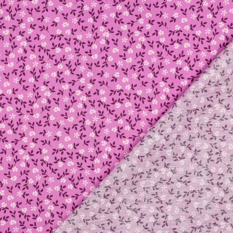 GOTS Cotton Poplin Ditsy Flowers | Poppy Fabrics – pink/white,  image number 4