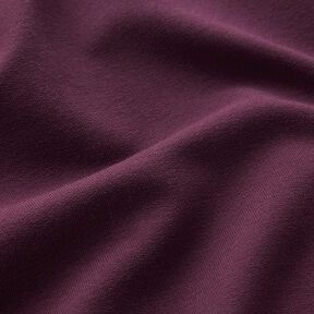 GOTS French Terry | Tula – aubergine, 