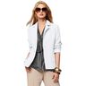 Linen fabric ramie mix stonewashed, heavy quality – white,  thumbnail number 4