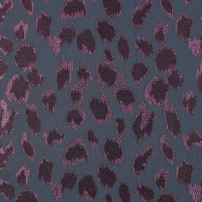 Jacquard leopard print Metallic | Poppy Fabrics – anthracite, 