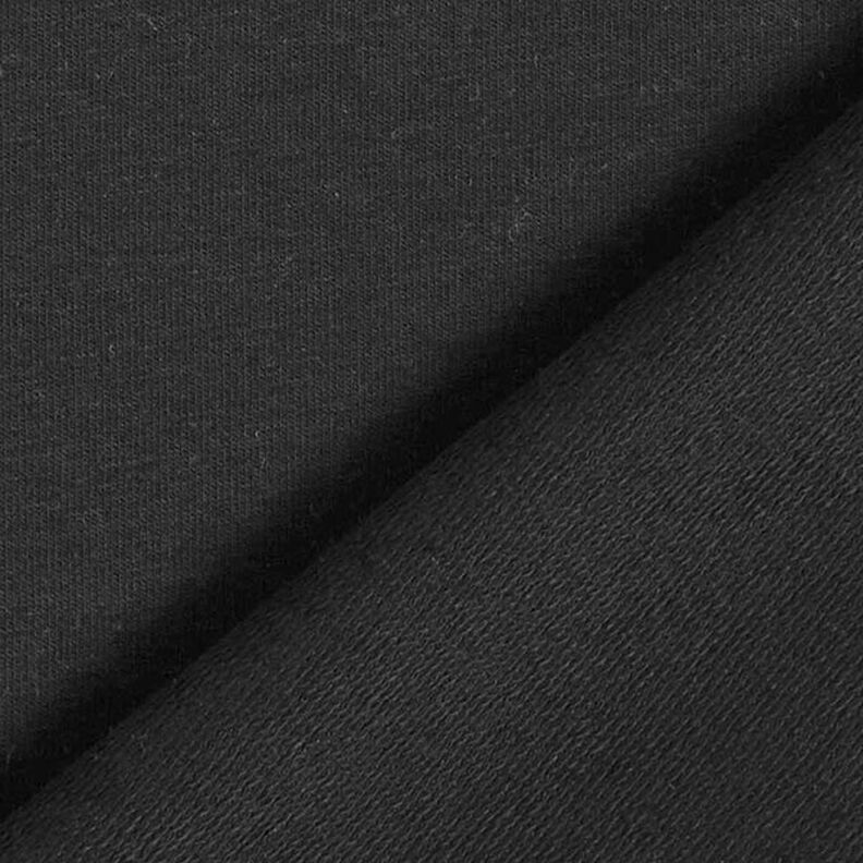 Light French Terry Plain – black,  image number 5