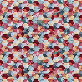 Decor Fabric Tapestry Fabric Colourful Hexagons, 