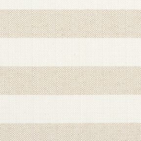 Decor Fabric Panama Block Stripes &ndash; light beige/natural, 
