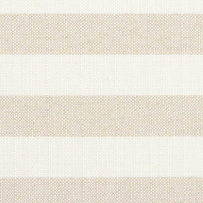 Decor Fabric Panama Block Stripes &ndash; light beige/natural,  image number 1