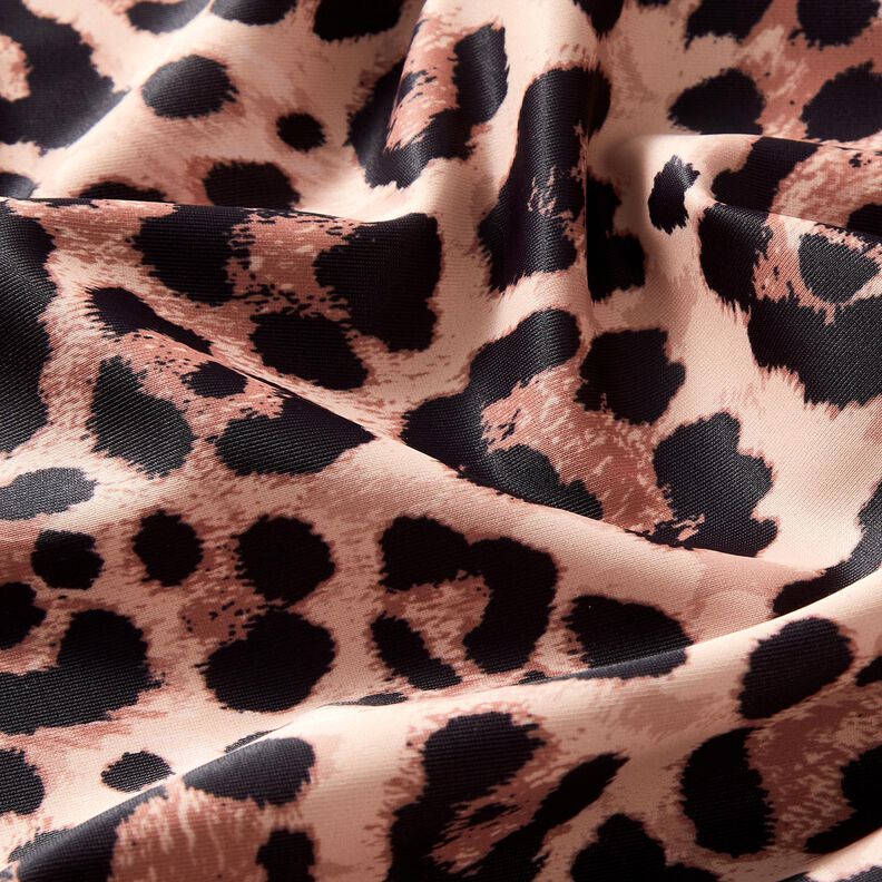 Swimsuit Fabric Leopard Print – copper/black,  image number 2