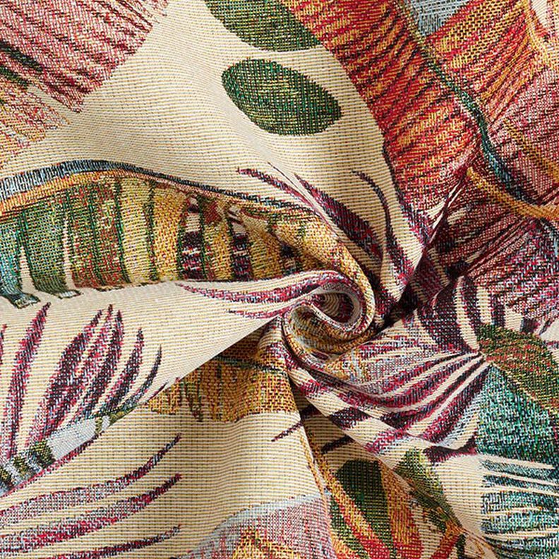 Decor Fabric Tapestry Fabric Palm Fronds – light beige/olive,  image number 3