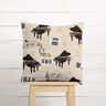 Decor Fabric Half Panama grand piano and sheet music – natural/black,  thumbnail number 5