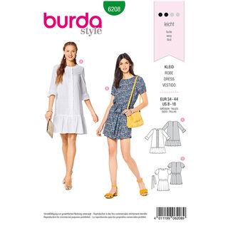 Dress, Burda 6208 | 34 - 44, 