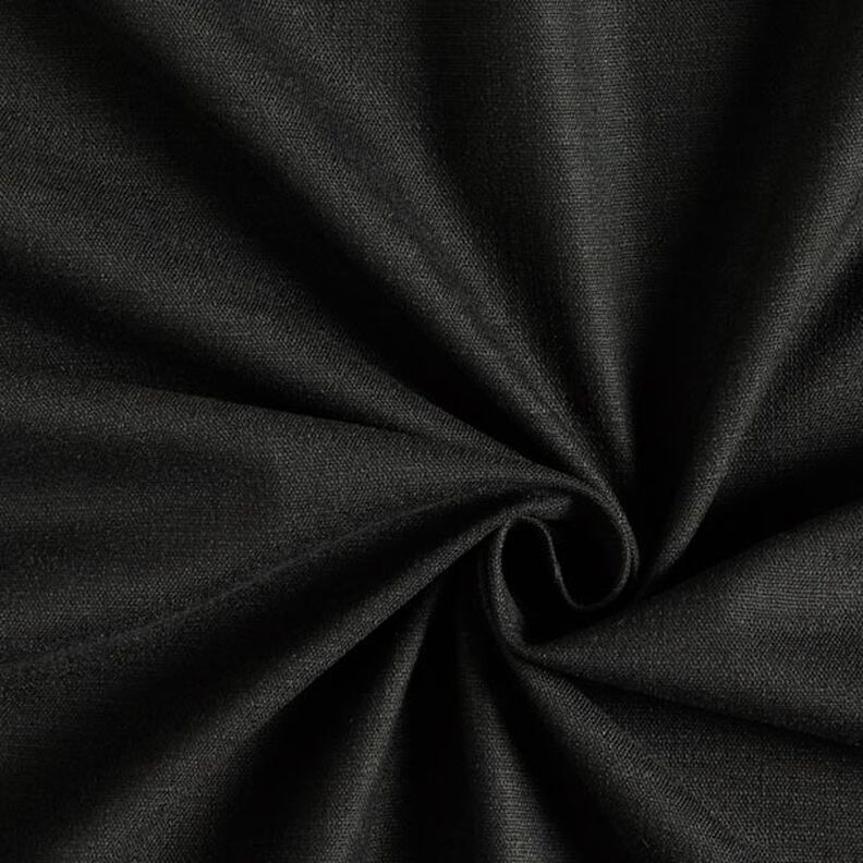 Linen fabric Stretch  – black,  image number 1