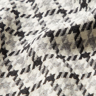 Wool mix houndstooth tricolour – grey/black, 
