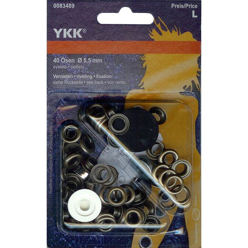 Eyelets 3 – medium brown | YKK,  image number 1