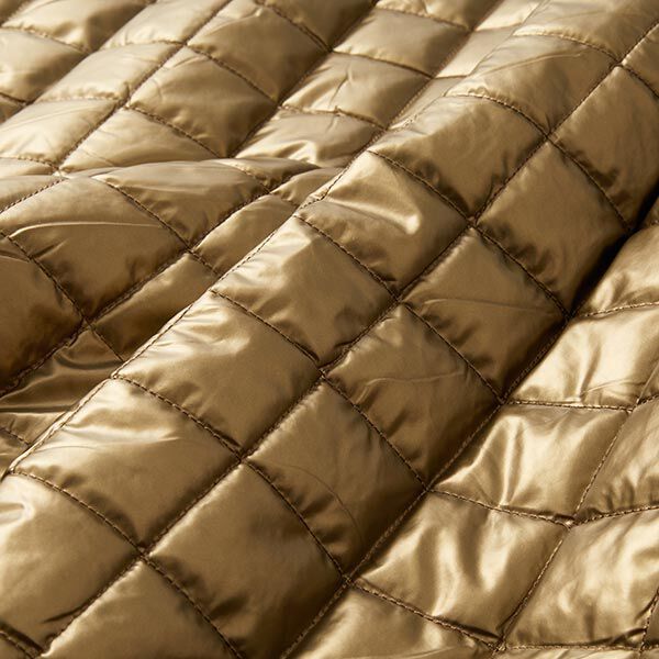 Diamond Quilted Fabric – antique gold,  image number 2