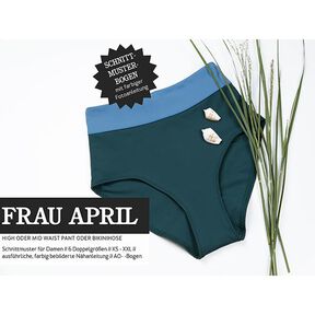 WOMAN APRIL - high and mid-waist pants or bikini bottoms, Studio Schnittreif  | XS -  XXL, 