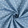 Scattered hearts organic cotton poplin – light wash denim blue,  thumbnail number 3