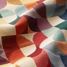 Decor Fabric Tapestry Fabric retro shapes – light beige/carmine,  thumbnail number 2