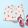 GOTS Cotton Jersey watercolour strawberries Digital Print – ivory,  thumbnail number 6