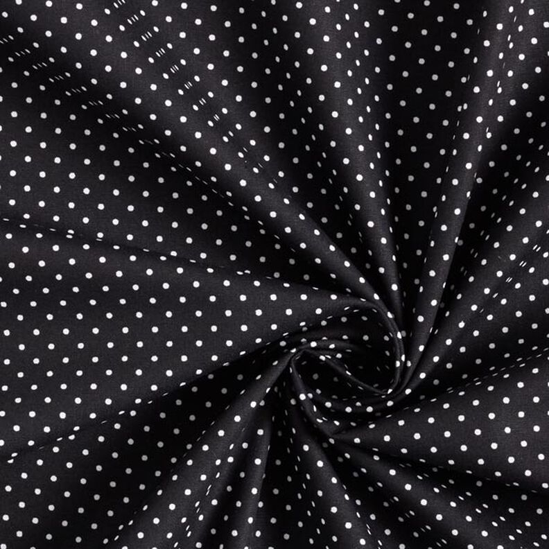 Cotton Poplin Little Dots – black/white,  image number 5