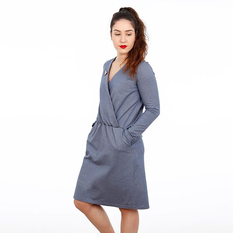 FRAU VILMA Wrap-Look Jersey Dress | Studio Schnittreif | XS-XXL,  image number 3