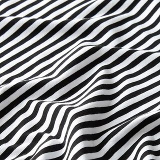 Cotton Jersey Narrow Stripes – black/white, 