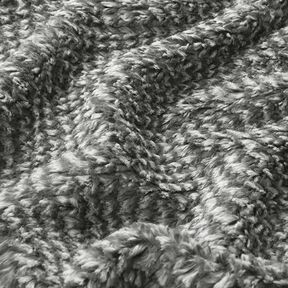 Chunky Knit-Look Faux Fur – grey, 