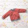 Light Cotton Sweatshirt Fabric Plain – lobster,  thumbnail number 7