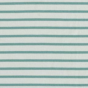 Narrow & Wide Stripes Cotton Jersey – pale mint/peppermint, 
